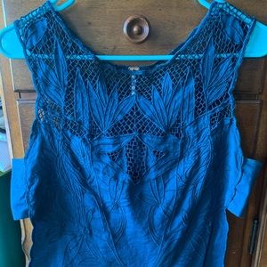 Free People scalloped top open sides